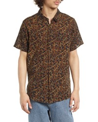 ROLLA'S Beach Boy Boomer Button Up Shirt In Red Multi At Nordstrom
