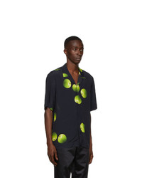 Paul Smith 50th Anniversary Black And Green Apple Short Sleeve Shirt