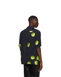 Paul Smith 50th Anniversary Black And Green Apple Short Sleeve Shirt