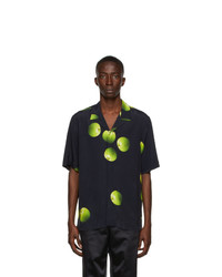 Paul Smith 50th Anniversary Black And Green Apple Short Sleeve Shirt