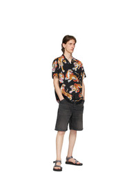 Wacko Maria Black And Multicolor Tim Lehi Edition Hawaiian Shirt