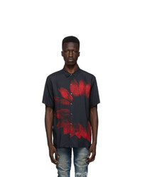 Ksubi Black And Red Dazed Short Sleeve Shirt