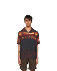 Phipps Black And Red Desert Bowling Shirt