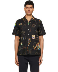 Ps By Paul Smith Black Casual Fit Graphic Shirt