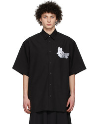 We11done Black Cotton Shirt