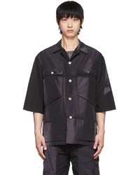 Jiyong Kim Black Nylon Shirt