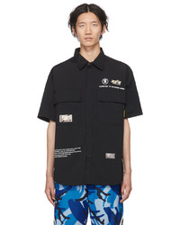 AAPE BY A BATHING APE Black Nylon Shirt