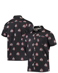 Columbia Black Ohio State Buckeyes Super Slack Tide Omni Shade Button Up Shirt At Nordstrom