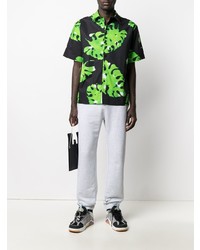 MSGM Botanical Print Cotton Shirt