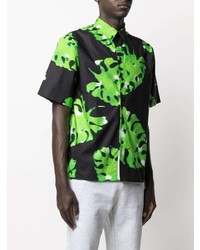 MSGM Botanical Print Cotton Shirt