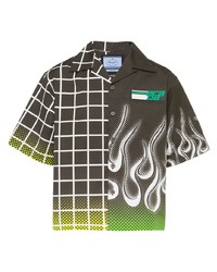 Prada Double Match Panelled Shirt