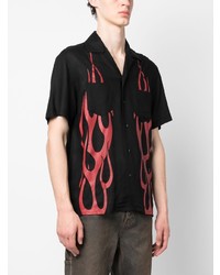 Vision Of Super Flame Print Short Sleeve Shirt