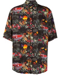 Mauna Kea Gothic Tropical Print Shirt
