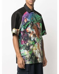 Just Cavalli Graphic Print Short Sleeved Shirt