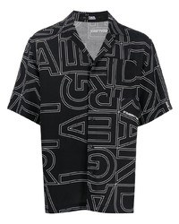 Karl Lagerfeld Graphic Print Sort Sleeved Shirt