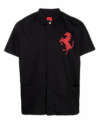 Ferrari Horse Print Short Sleeve Shirt