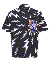 Prada Lightning Bolt Print Shirt