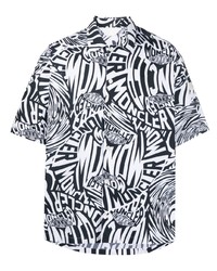 Moncler Logo Print Cotton Shirt