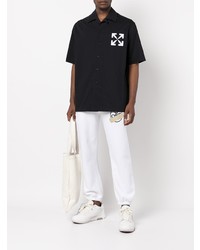 Off-White Logo Print Short Sleeve Shirt