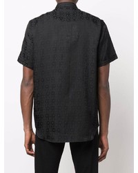 John Richmond Monogram Print Jacquard Shirt