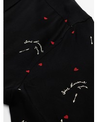 Saint Laurent Motif Print Short Sleeve Shirt