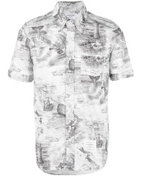 Thom Browne Nautical Print Short Sleeved Shirt
