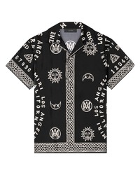 Amiri Ouija Board Print Bowling Shirt
