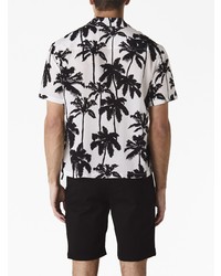 Nili Lotan Palm Tree Print Shirt
