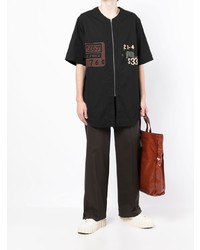 Jil Sander Patched Baseball Shirt