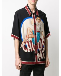 Dolce & Gabbana Pin Up Print Cady Shirt