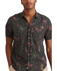 Marine Layer Plain Weave Short Sleeve Button Up Shirt In Beach Wizard Print At Nordstrom