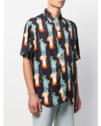 Sss World Corp Printed Short Sleeve Shirt