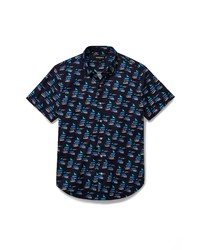 Bonobos Rivie Slim Fit Stretch Print Short Sleeve Button Up Shirt