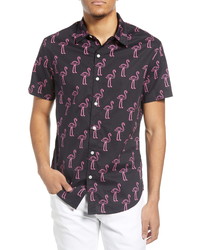 Bonobos Riviera Flamingo Print Slim Fit Button Up Shirt