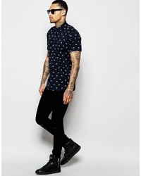 Religion Short Sleeve Jersey Shirt With Sunglasses Print