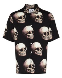 Endless Joy Skull Print Short Sleeve Shirt