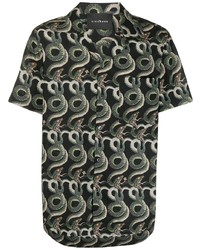 John Richmond Snake Print Shirt