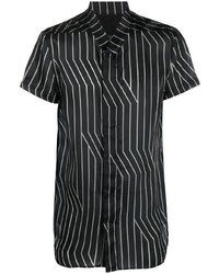 Rick Owens Stripe Print V Neck Shirt