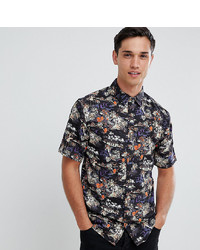 D-struct Tall Tropical Print Short Sleeve Shirt