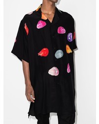 Yohji Yamamoto Tear Short Sleeve Oversized Shirt