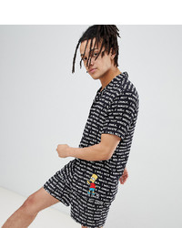 ASOS DESIGN The Simpsons X Revere Shirt With Bart Chalkboard Print Reg Fit