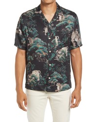 AllSaints Thicket Short Sleeve Button Up Shirt