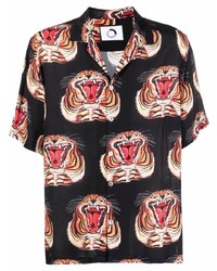 Endless Joy Tiger Motif Short Sleeved Shirt