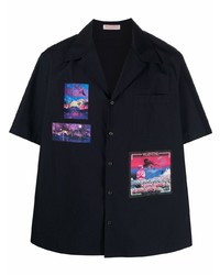 Valentino Water Sky Patch Shirt