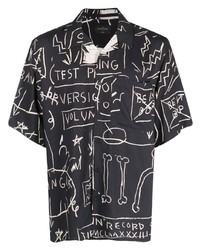 Neuw X Jean Michel Basquiat Beat Bop Print Shirt