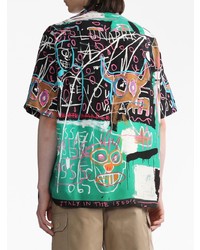 Wacko Maria X Jean Michel Basquiat Painterly Print Shirt