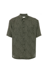 Saint Laurent Yves Collar Printed Shirt