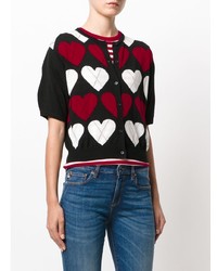 Love Moschino Short Sleeve Heart Cardigan