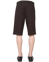Givenchy Jesus Print Cotton Denim Bermuda Shorts