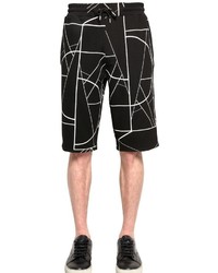 McQ by Alexander McQueen Angle Print Viscose Blend Jogging Shorts